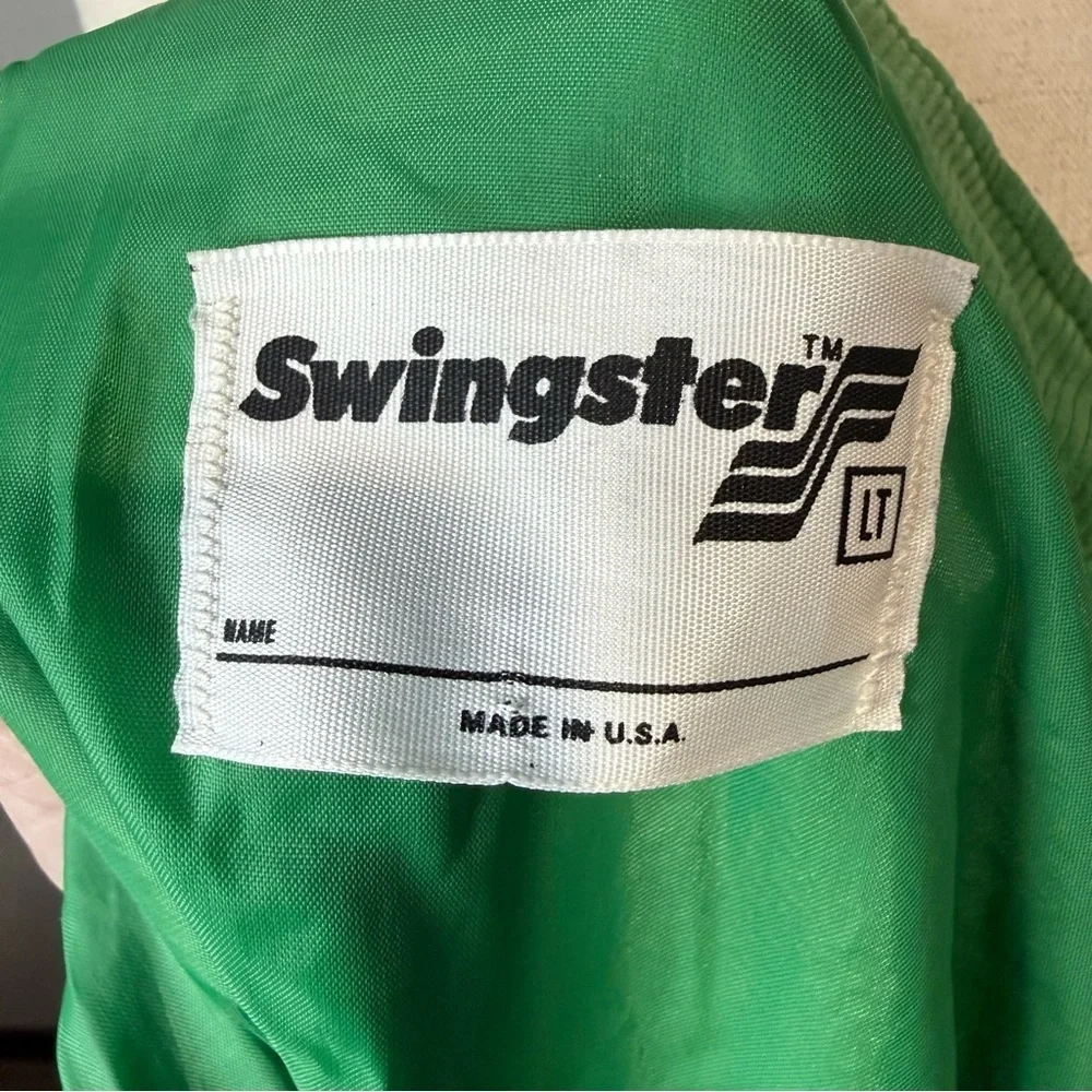 Green Zip-Up Jacket with Logo